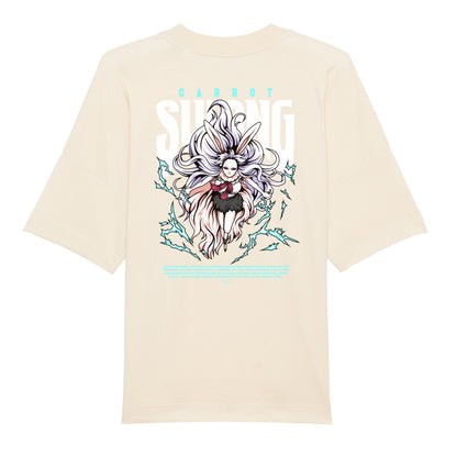 "Carrot-Tag X One Piece" Oversize Shirt