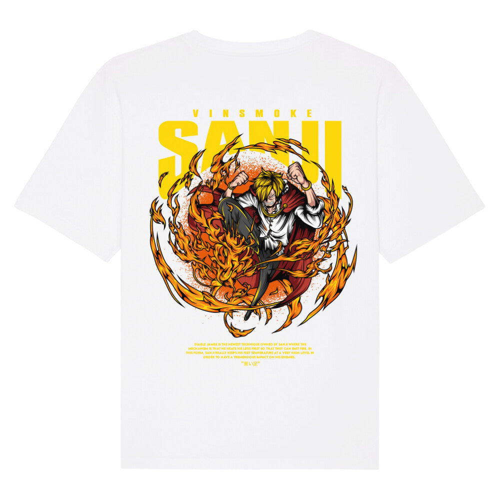 "Sanji-Tag X One Piece" Organic Relax Fit Shirt