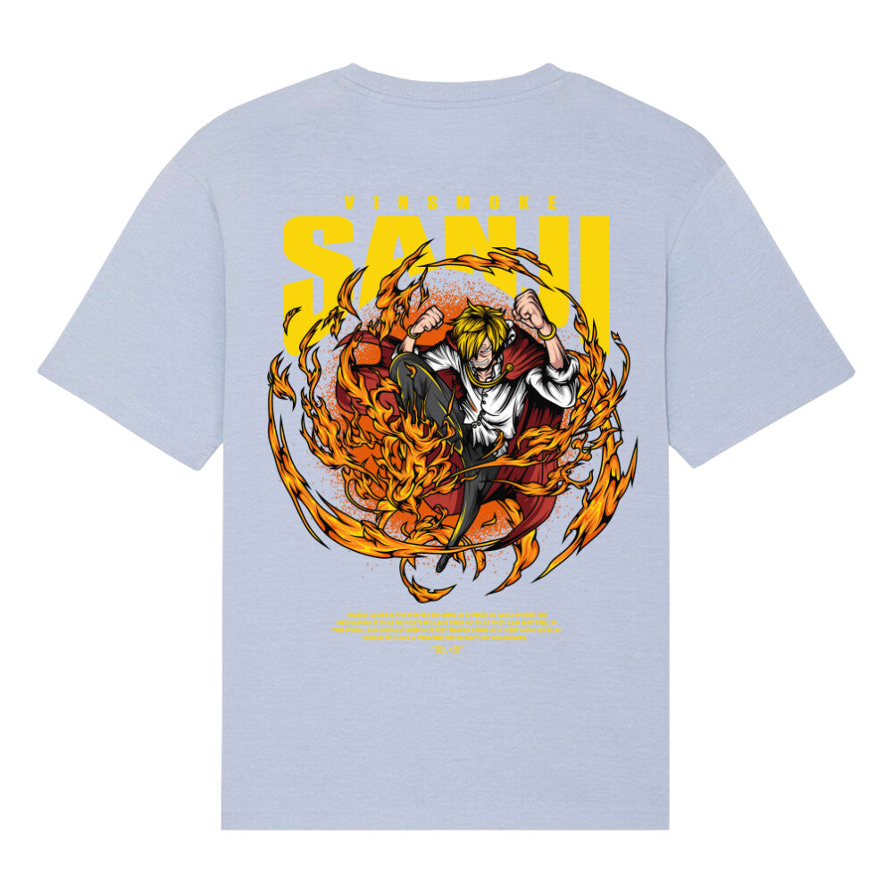 "Sanji-Tag X One Piece" Organic Relax Fit Shirt