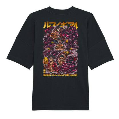 "Black Drop-Luffy/Gear4 X One Piece" Oversize Shirt