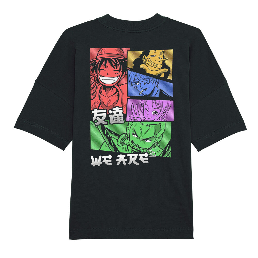 "Black Drop-We Are X One Piece" Oversize Shirt
