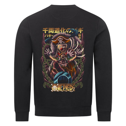 "Black Drop-Buggy X One Piece" Organic Sweatshirt