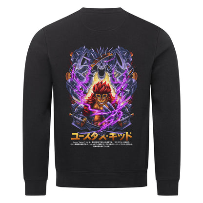 "Black Drop-Kid X One Piece" Organic Sweatshirt