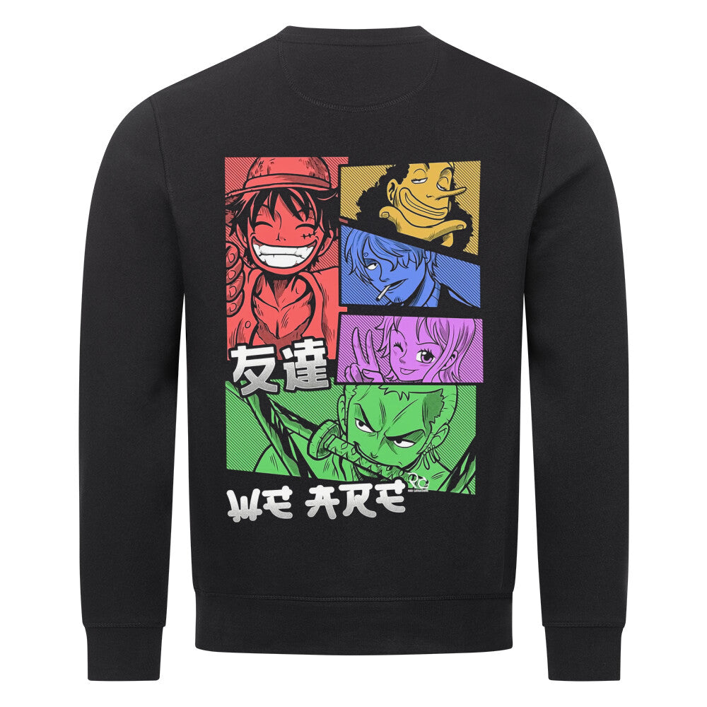"Black Drop-We Are X One Piece" Organic Sweatshirt