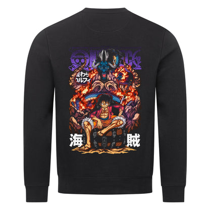 "Black Drop-Luffy/Kaido! X One Piece" Organic Sweatshirt